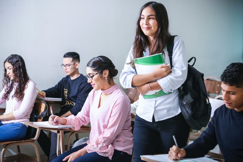 Students in class room