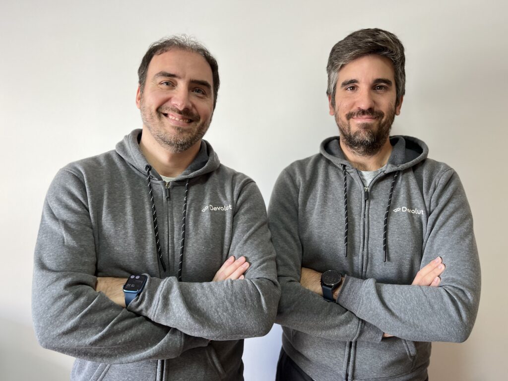 Devolut Founders. From left to right - Emiliano Monge (CTO) and Agustin Shutte (CEO)