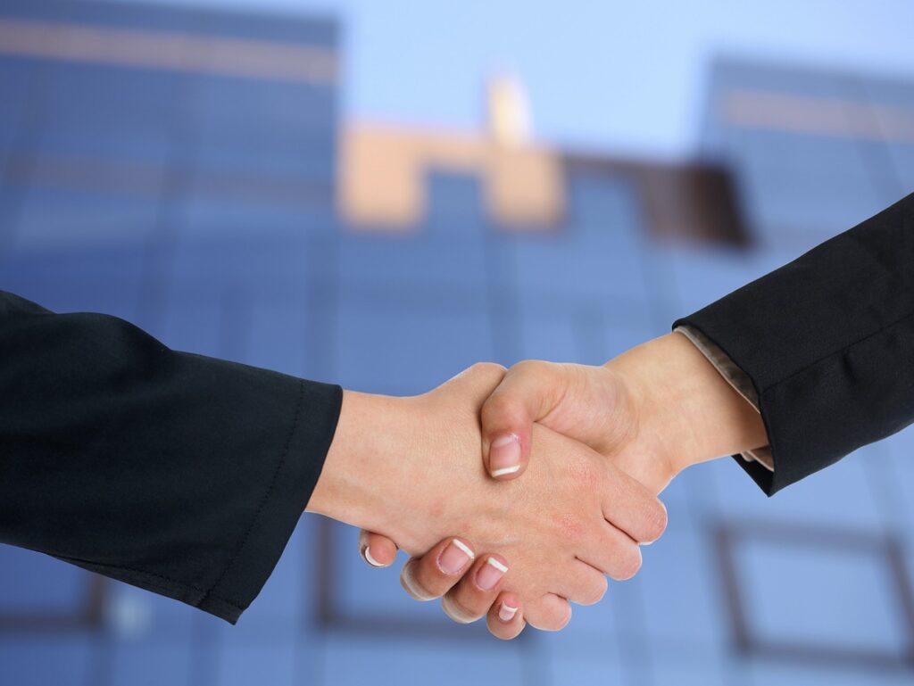 Handshake Cooperation Partnership