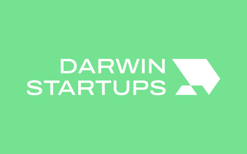 Darwin Startups white logo