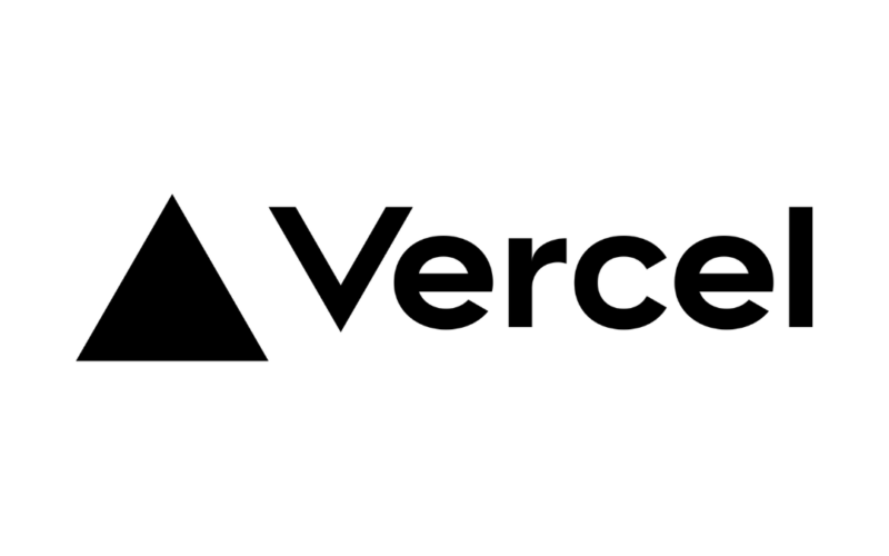 Vercel logo black and white