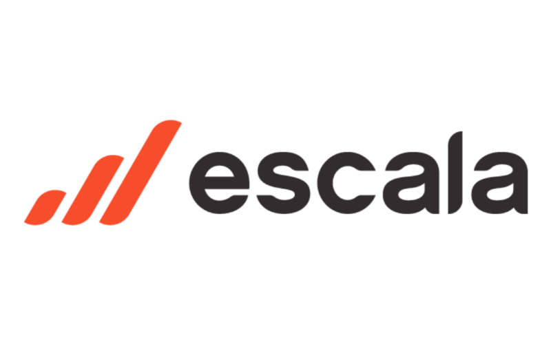 Escala black and red logo