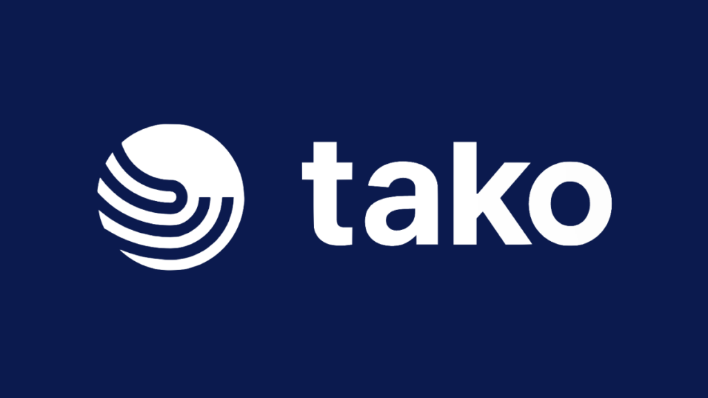 Tako white logo