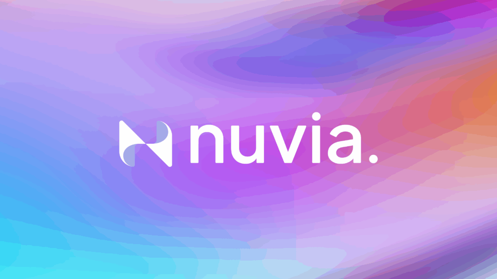Nuvia logo blanco fondomcolores
